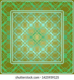 Decorative pattern for fashion print. Sample tablecloth or bandanna design. Vector illustration.