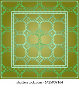 Decorative pattern for fashion print. Sample tablecloth or bandanna design. Vector illustration.