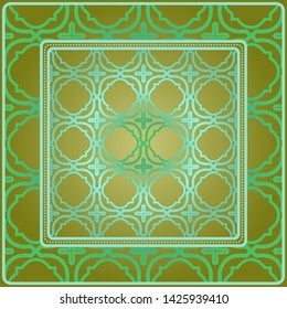 Decorative pattern for fashion print. Sample tablecloth or bandanna design. Vector illustration.