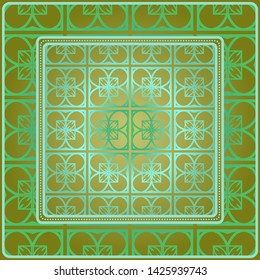 Decorative pattern for fashion print. Sample tablecloth or bandanna design. Vector illustration.
