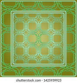 Decorative pattern for fashion print. Sample tablecloth or bandanna design. Vector illustration.