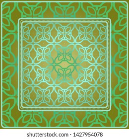 Decorative pattern for fashion print. Sample tablecloth or bandanna design. Vector illustration.