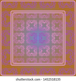 Decorative pattern for fashion print. Sample tablecloth or bandanna design. Vector illustration.