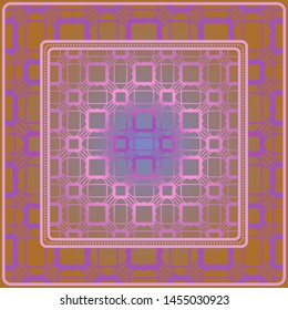 Decorative pattern for fashion print. Sample tablecloth or bandanna design. Vector illustration.