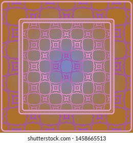 Decorative pattern for fashion print. Sample tablecloth or bandanna design. Vector illustration.