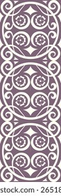 A decorative pattern featuring floral motifs and swirling design