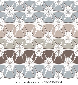 Decorative pattern, flower, abstraction, fantasy, seamless vector background.