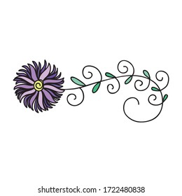 Flor decorativa. Ilustración del vector