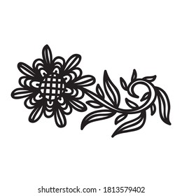 Decorative pattern flower. Vector illustration
