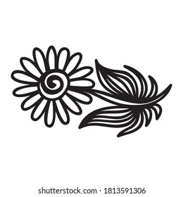 Decorative pattern flower. Vector illustration