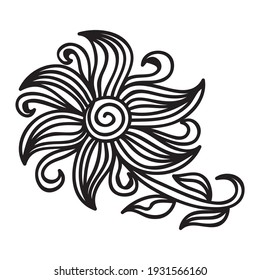 Flor decorativa. Ilustración del vector