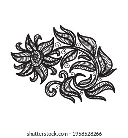 Decorative pattern flower. Vector illustration