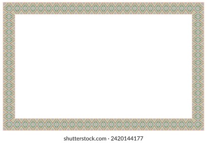 Decorative pattern frame with floral ornaments for cards and invitations	