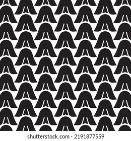 decorative pattern with geometric ethnic ornaments. Triangle hand drawn wallpaper. 