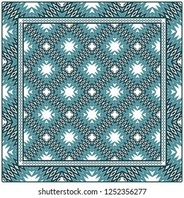 Decorative Pattern With Geometric Ornament. Perfect For Printing On Fabric Or Paper. Vector Illustration