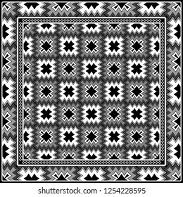 Decorative Pattern With Geometric Ornament. Perfect For Printing On Fabric Or Paper. Vector Illustration