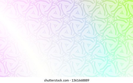 Decorative pattern with geometric ornament. Vector illustration. For fashion print, scrapbooking page, flyer design. Gradient color.