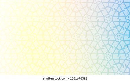 Decorative pattern with geometric ornament. Vector illustration. For fashion print, scrapbooking page, flyer design. Gradient color.