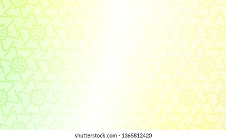 Decorative pattern with geometric ornament. Vector illustration. For fashion print, scrapbooking page, flyer design. Gradient color.