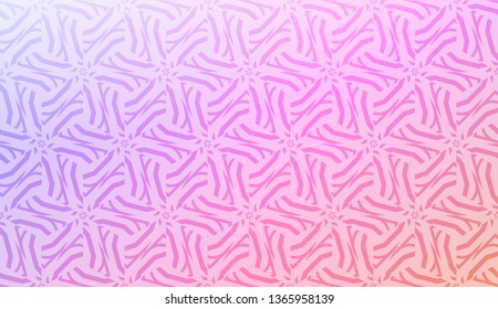 Decorative pattern with geometric ornament. Vector illustration. For fashion print, scrapbooking page, flyer design. Gradient color.