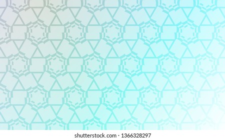 Decorative pattern with geometric ornament. Vector illustration. For fashion print, scrapbooking page, flyer design. Gradient color.