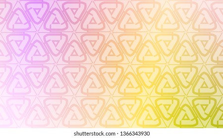 Decorative pattern with geometric ornament. Vector illustration. For fashion print, scrapbooking page, flyer design. Gradient color.