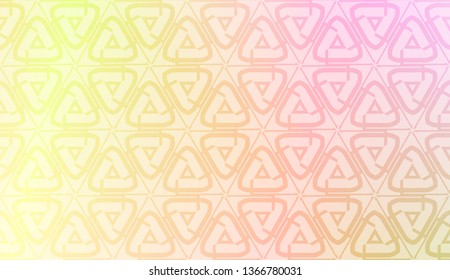 Decorative pattern with geometric ornament. Vector illustration. For fashion print, scrapbooking page, flyer design. Gradient color.