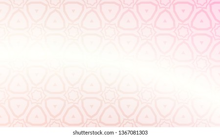 Decorative pattern with geometric ornament. Vector illustration. For fashion print, scrapbooking page, flyer design. Gradient color.