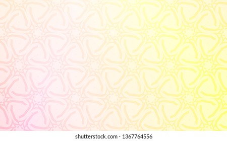 Decorative pattern with geometric ornament. Vector illustration. For fashion print, scrapbooking page, flyer design. Gradient color.