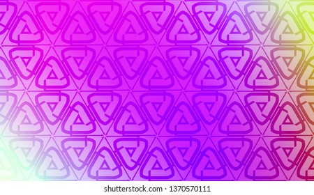 Decorative pattern with geometric ornament. Vector illustration. For fashion print, scrapbooking page, flyer design. Gradient color.