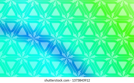 Decorative pattern with geometric ornament. Vector illustration. For fashion print, scrapbooking page, flyer design. Gradient color.