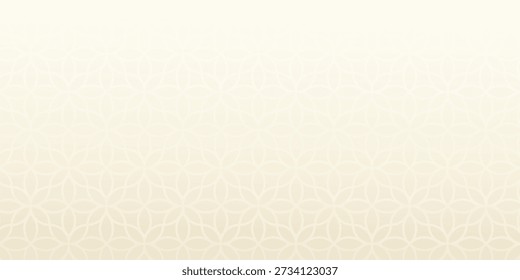 Padrão decorativo com ornamento geométrico. Ilustração vetorial. Para impressão de moda, página de scrapbooking, design de flyer. Cor gradiente.