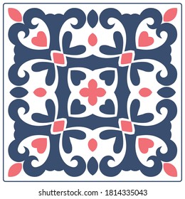 Decorative pattern with geometric shapes and frame. The ornament. Abstract texture designs can be used for backgrounds, home textile, wallpapers, gift wrapping, templates, shawl and tile. Vector.