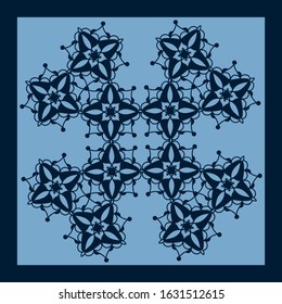 Decorative pattern with geometric shapes. The ornament. Abstract texture designs can be used for backgrounds, textile, wallpapers, gift wrapping, templates, shawl and tile. Vector.