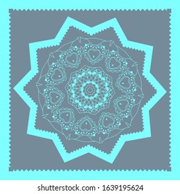 Decorative pattern with geometric shapes. The ornament. Abstract texture designs can be used for backgrounds, textile, wallpapers, gift wrapping, templates, shawl and tile. Vector.