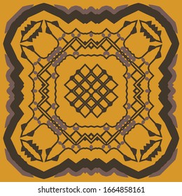 Patrón decorativo con formas geométricas. El adorno. Los diseños de textura abstracta pueden ser utilizados para fondos, textiles, papel pintado, envoltura de regalo, plantillas, chapa, alfombra y baldosas. Vector.
