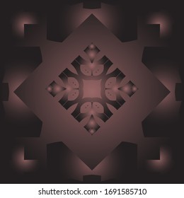 Decorative pattern with geometric shapes. The ornament. Trendy creative gradient. Abstract texture designs can be used for backgrounds, textile, gift wrapping, templates, shawl and tile. Vector.