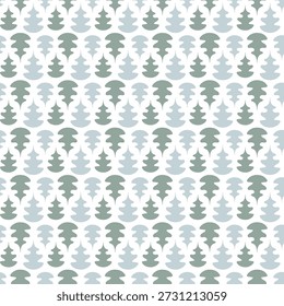 Decorative pattern of leaves, monochrome vector background, spruce, proto, halftone.
