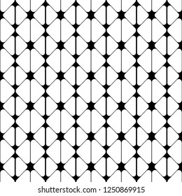decorative pattern mesh, flower, stained glass, lines, seamless vector background.