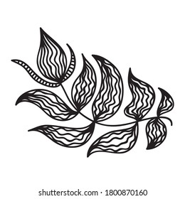 Decorative pattern nature element. Vector illustration