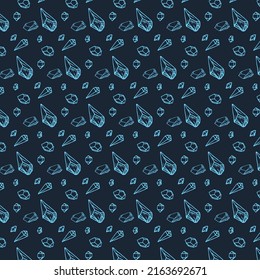 Decorative pattern with neon crystals