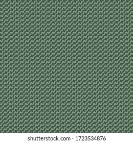 Decoración con rayas oblicuas, compuestas por simples signos o elementos cruzados. Materiales textiles en tonos verdes y azules.