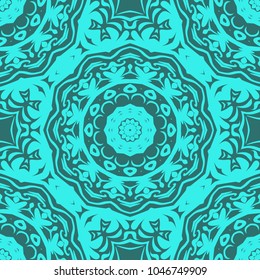 Decorative pattern in oriental style. Color in book page. It is Vector illustrations.