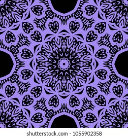 Decorative pattern in oriental style. Color in book page. It is Vector illustrations.