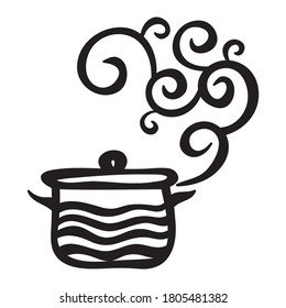 Decorative pattern pan. Vector illustration