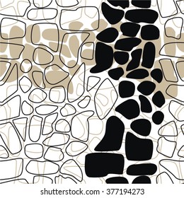 Decorative pattern, pavement, seamless vector background.