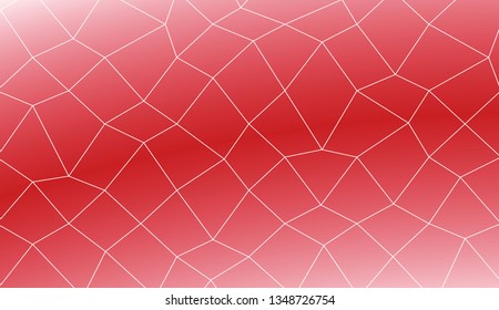 Decorative pattern with polygonal mesh style. For your home interior wallpaper, fashion print. Vector illustration. Creative gradient color