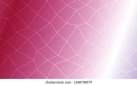 Decorative pattern with polygonal mesh style. For your home interior wallpaper, fashion print. Vector illustration. Creative gradient color