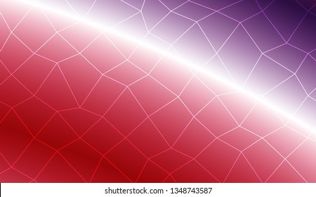 Decorative pattern with polygonal mesh style. For your home interior wallpaper, fashion print. Vector illustration. Creative gradient color