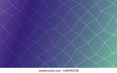 Decorative pattern with polygonal mesh style. For your home interior wallpaper, fashion print. Vector illustration. Creative gradient color